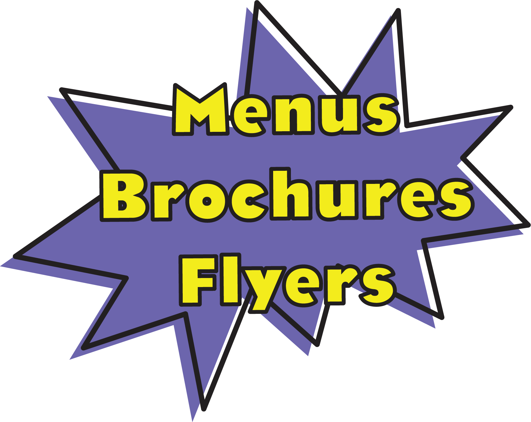 Graphic Design Services - Menus Brochures Flyers