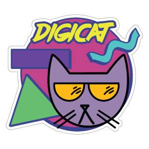 DigiCat Vinyl Sticker